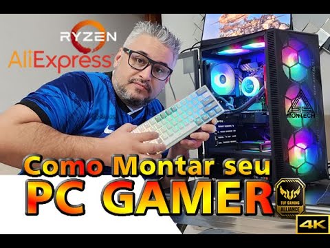 Leia mais sobre o artigo Como Montar seu PC Gamer com peças do AliExpress e do Brasil … AMD Ryzen 5600 + B550 + GTX950 …